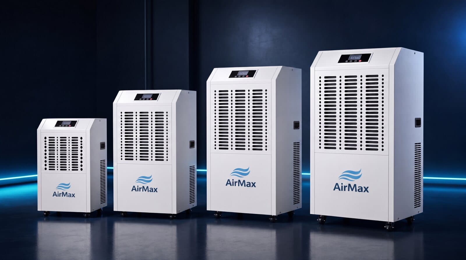 The AirMax AMD range, from compact commercial to flagship industrial